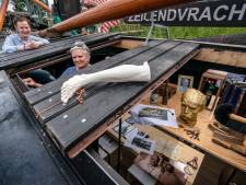 Kralensnoer van kanaalverhalen aan de wal in Schijndel
