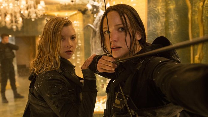 Een beeld uit The Hunger Games: Mockingjay deel 2.