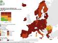 Slechts één groene regio te bespeuren op nieuwe Europese coronakaart