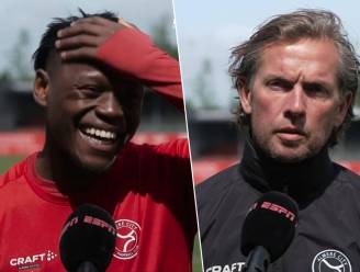 KIJK. Anthony Limbombe (ex-Club Brugge) verklapt geheim tijdens tv-interview, z’n trainer reageert flink geïrriteerd