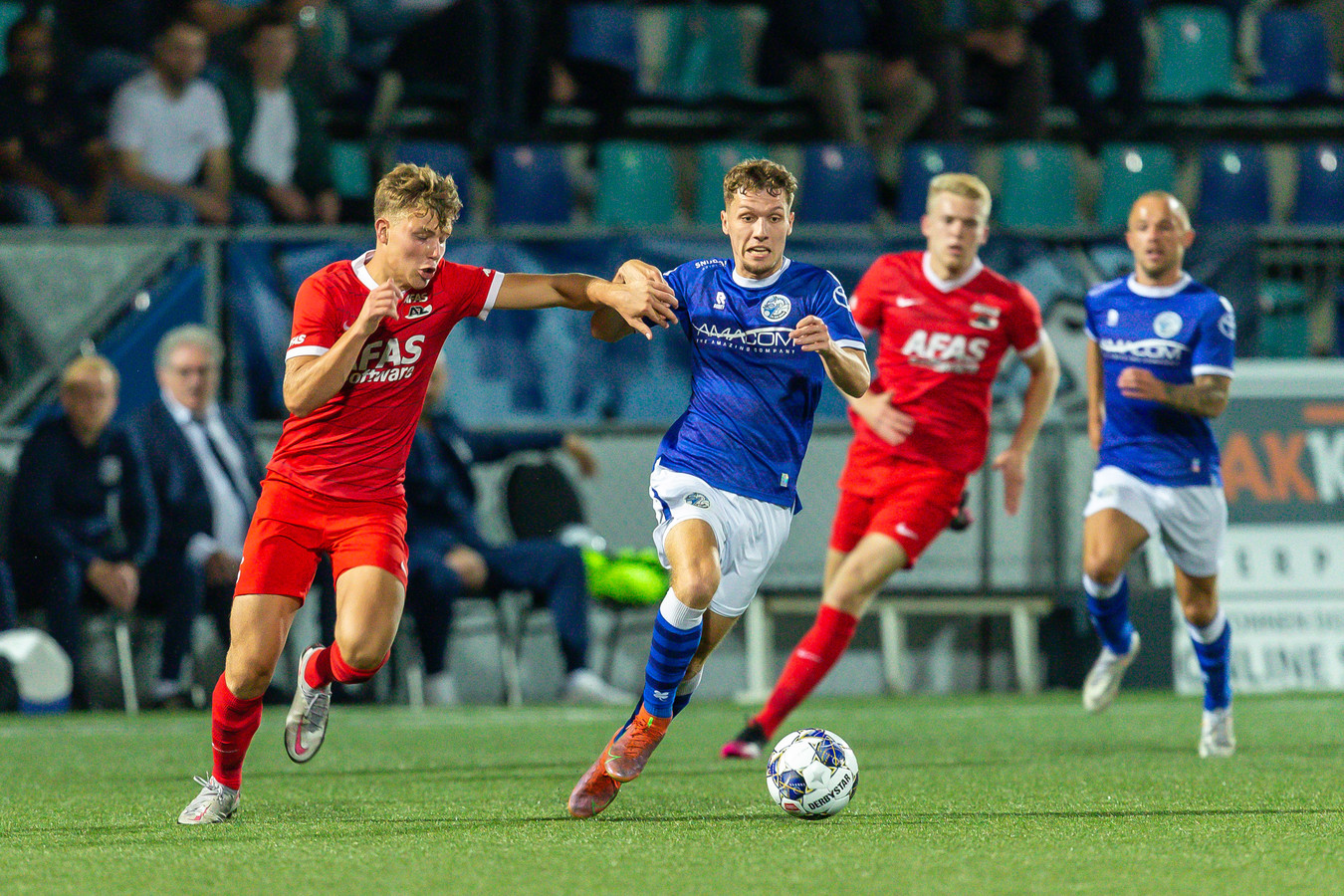 Roy Kuijpers was vrijdag met twee doelpunten de grote man bij FC Den Bosch bij de 2-1-overwinning op koploper Jong AZ.