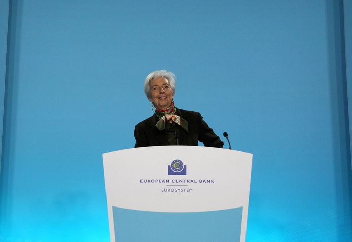Christine Lagarde, president van de Europese Centrale Bank.