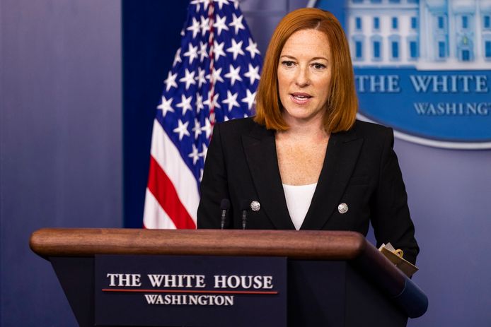 Des membres totalement vaccinés du personnel de la Maison Blanche ont été testés positifs au Covid-19, a annoncé la porte-parole de l'administration Biden, Jen Psaki (photo).