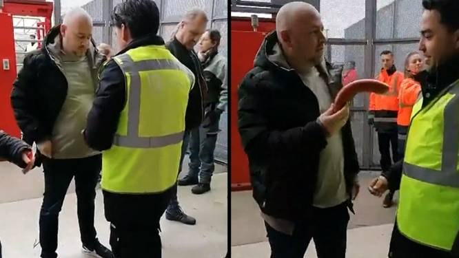 Fouilleren bij De Grolsch Veste? Feyenoordfan heeft na controle bijzondere verrassing voor steward