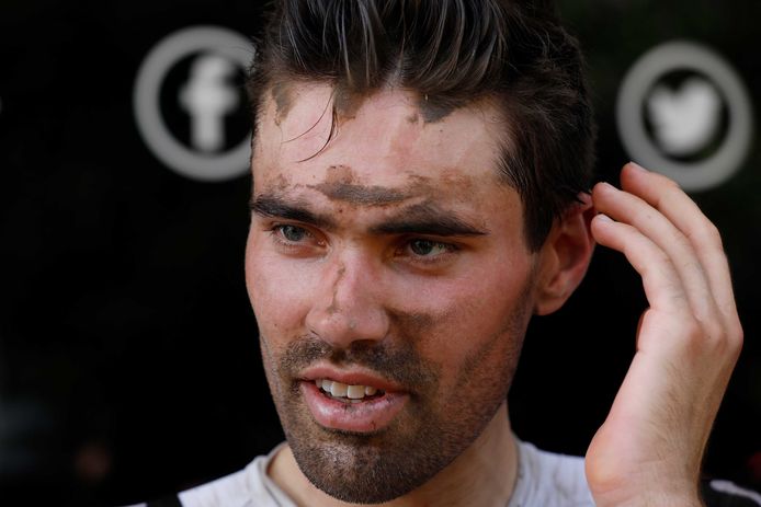 2018-07-15 15:46:19 ROUBAIX - Tom Dumoulin na de negende etappe van de Tour de France tussen Arras en Roubaix. ANP BAS CZERWINSKI