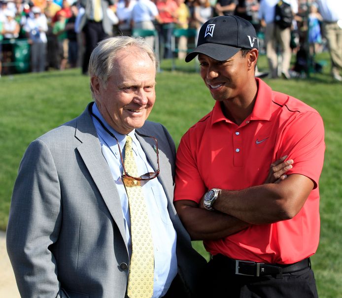Jack Nicklaus en Tiger Woods.