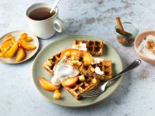 Wat Eten We Vandaag: Haverwafels met gebakken appeltjes