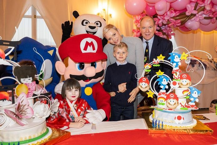 Prins Jacques en Gabriella van Monaco vieren hun achtste verjaardag.
