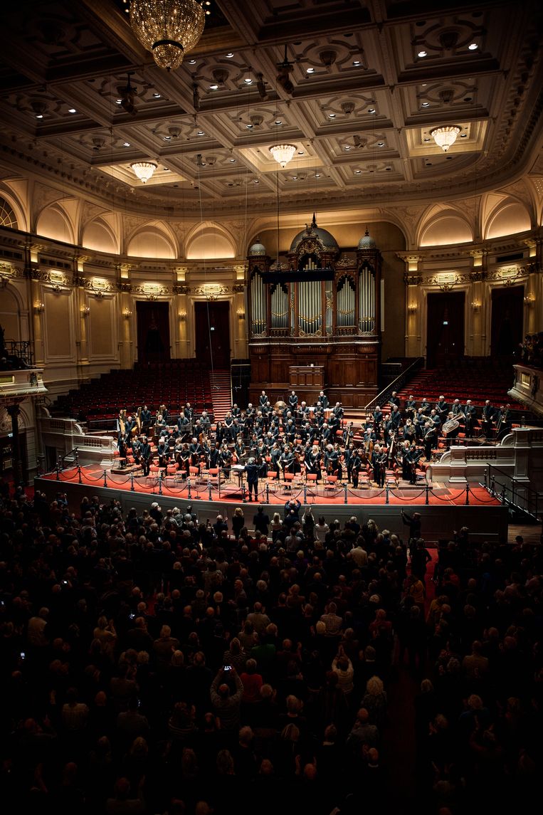 De concertante uitvoering van Das Rheingold door Concerto Köln in het Amsterdamse Concertgebouw.  Beeld Eduardus Lee