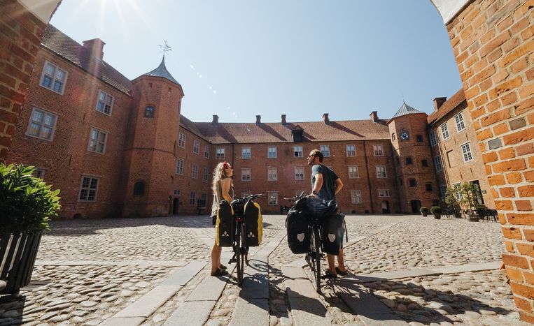 De Tour de France route eindigt in de pittoreske havenstad Sønderborg. Beeld Daniel Villadsen
