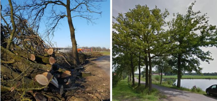 De huidige (links) en de oude situatie.