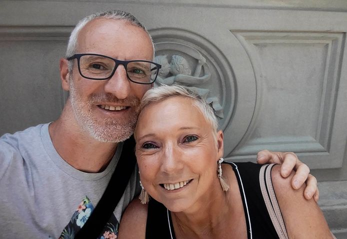 Marc et Leen, en 2018, lors d’un voyage