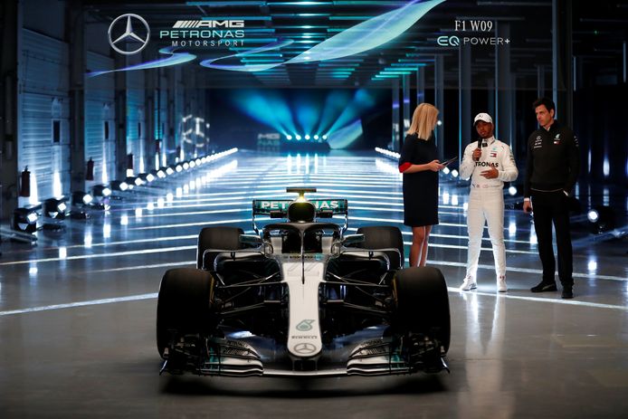 De W09, waar Lewis Hamilton straks in mag gaan rijden.