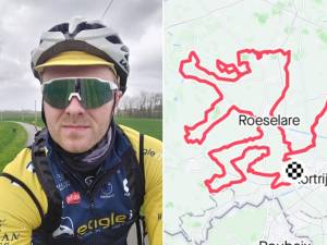 “Mijn ode aan Vlaanderens Mooiste”: na Duvel-glas fietst Bavo (40) de Vlaamse leeuw bij elkaar