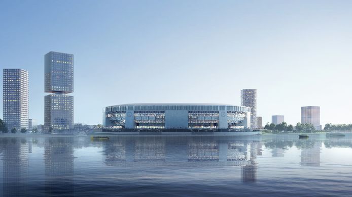 Het nieuwe stadion van Feyenoord.