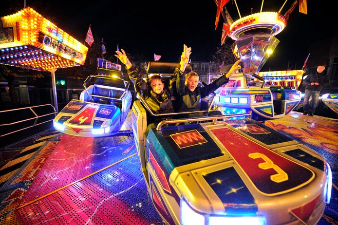 Kermis in  het centrum  van Borne