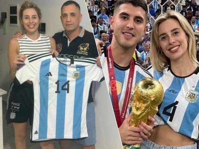 Ex van Argentijnse wereldkampioen Palacios neemt wraak: zij verkoopt zijn finaleshirt en WK-medaille 