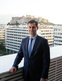 De Griekse minister van Toerisme, Haris Theocharis.