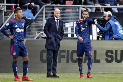 Ten Hag geeft de moed niet op