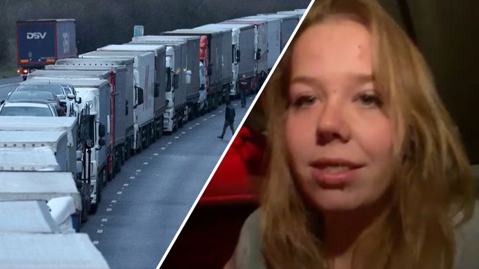 Vrachtwagenchauffeur Lieke van der Velden (22) voelde donderdag al aan dat ze kerstavond in een hotelkamer moest doorbrengen.