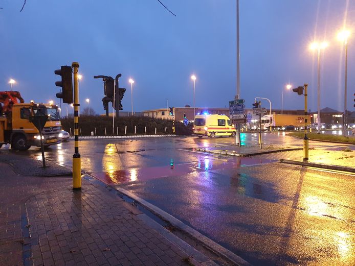 De rotonde aan de Antwerpseweg in Geel