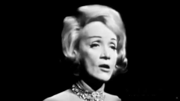 Marlene Dietrich in 1963, Prince of Wales Theatre Beeld rv