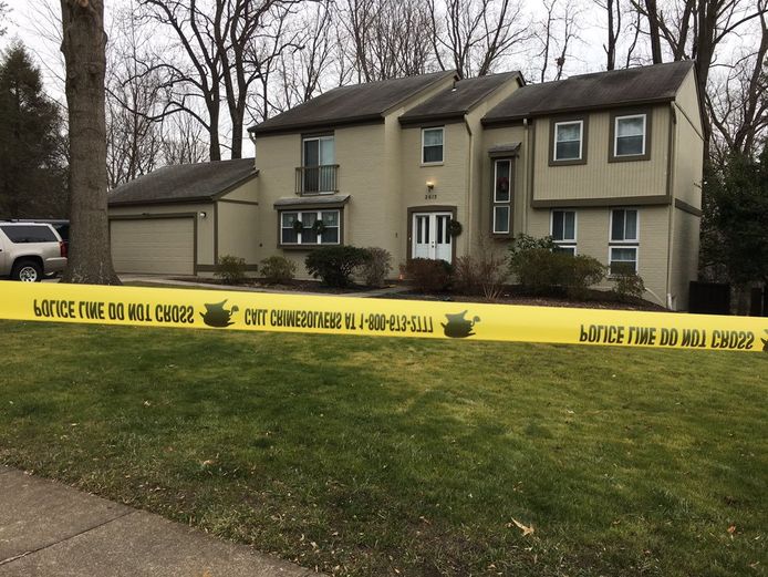 Het huis waar Scott Fricker (48) en Buckley Kuhn-Fricker (43) werden neergeschoten.