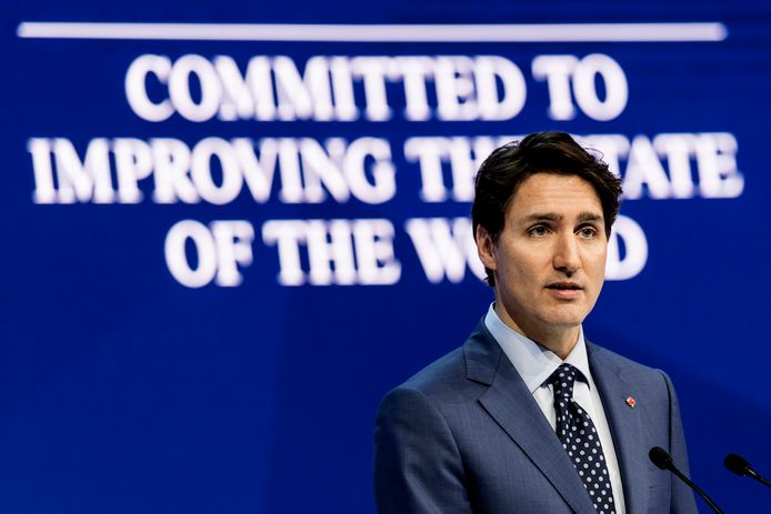 Trudeau is een van de vele prominente gasten op het Wereld Economisch Forum (WEF) in Davos, Zwitserland.