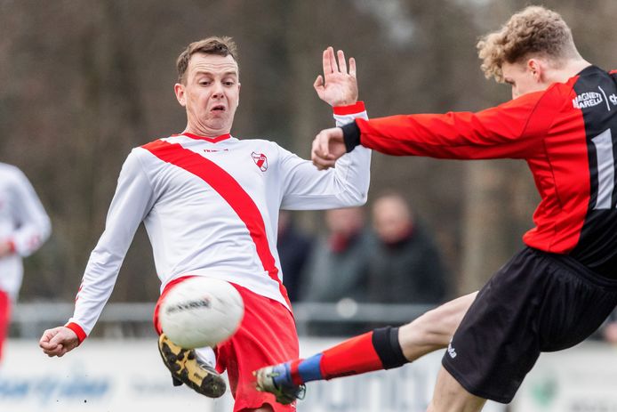Jarno Westenbrink schuwt de duels niet tegen Foarút.