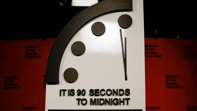 Doomsday Clock nog nooit zo dicht bij middernacht, vooral door ‘gevaren van oorlog in Oekraïne’