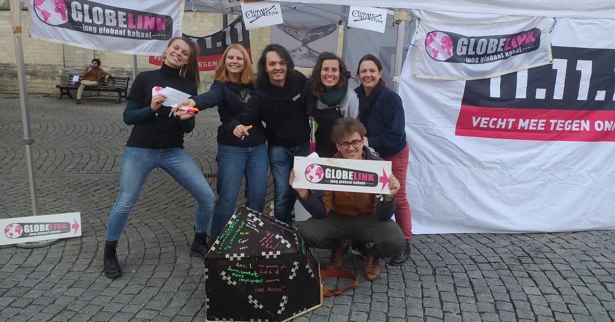 Climate CollActive voert actie op Grote Markt in Leuven