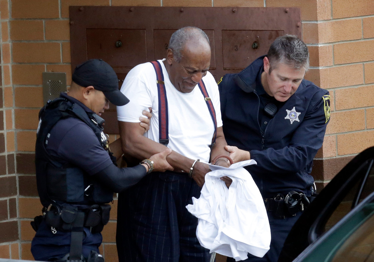 Bill Cosby na zijn veroordeling op 25 september.  Beeld AP