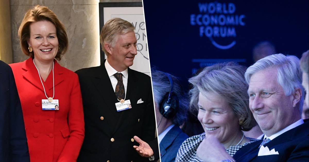 Dai leader mondiali agli scienziati: il re Filippo e la regina Mathilde incontrano personaggi influenti al World Economic Forum |  Re