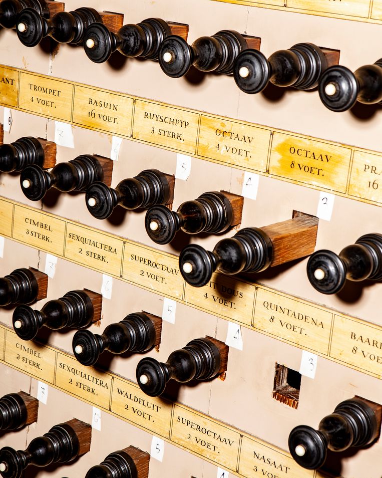 Het Van Hagerbeer-Schnitger-orgel in de Grote Laurenskerk in Alkmaar. Beeld Hilde Harshagen