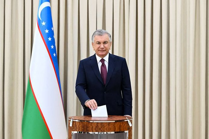 Oezbeekse president Shavkat Mirzijojev