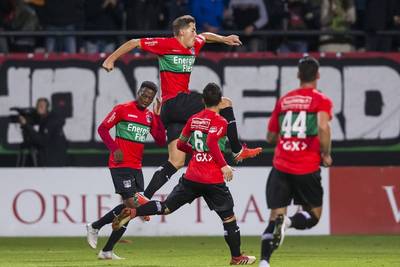 Go Ahead Eagles door tegentreffer op gelijke hoogte met NEC: 1-1