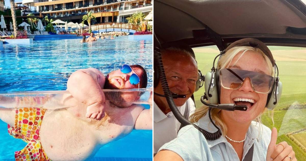 BV 24/7.  William Boeva ​​takes a dip in the pool, Jacques and Julie Vermeire take a helicopter flight |  showbiz