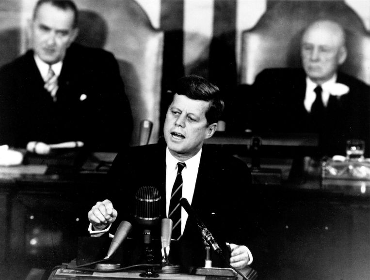 John F. Kennedy in 1961. Beeld Photo News
