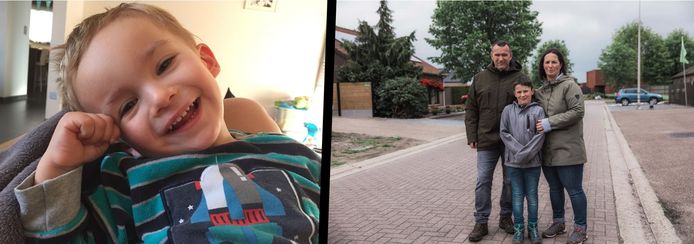 De familie van Bent (rechts) wil met de sticker een boek sponsoren dat aandacht geeft aan de stofwisselingsziekte die de jongen het leven kostte