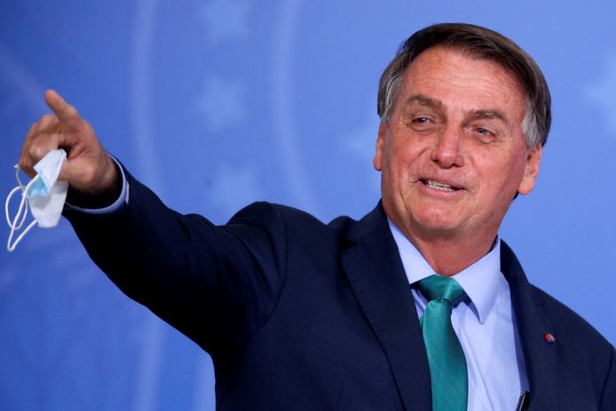 De Braziliaanse president Jair Bolsonaro.