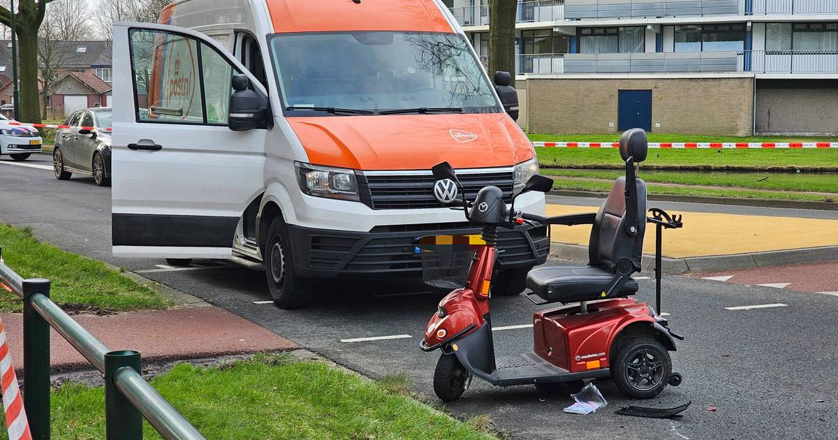 Ernstig gewonde bij ongeval met scootmobiel, reanimatie ter plekke.