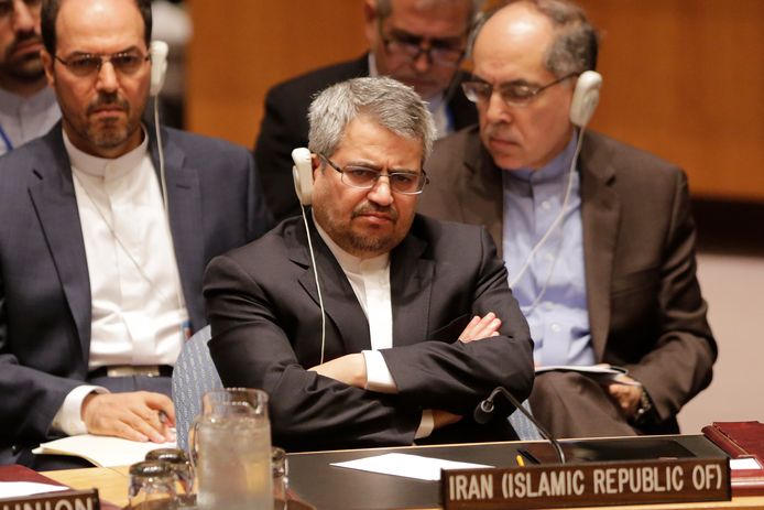 De VN-ambassadeur van Iran, Gholamali Khoshroo.