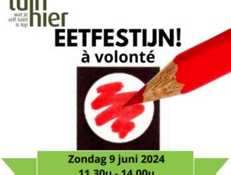 Tuinhier Grembergen organiseert eetfestijn op 9 juni