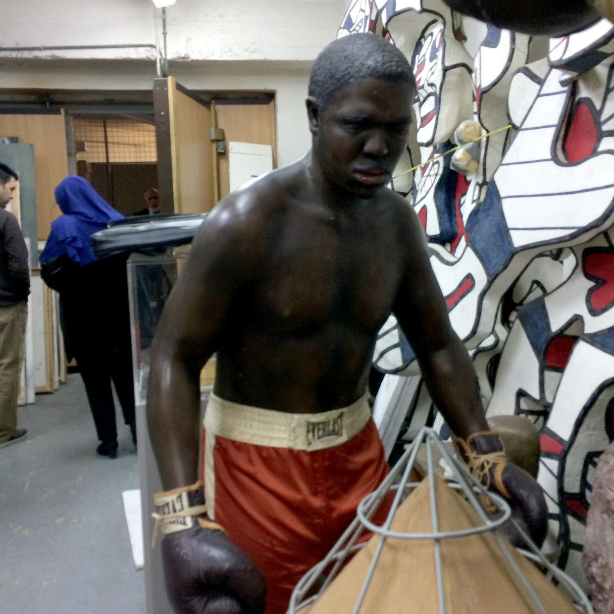 Een van de boxers van Duane Hansons Boxers. Beeld Rutger Pontzen