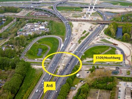 Tijdelijk 70 rijden op deel van A16 tijdens vervanging viaduct