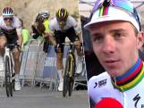 KIJK. Remco Evenepoel moet in sprint de duimen leggen voor Primoz Roglic, die zijn leiderstrui verstevigt