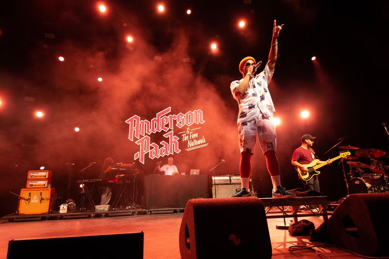 Anderson. Paak & The Free Nationals op het North Sea Jazz Festival in Rotterdam [fotocredit Harold Versteeg | Hollandse Hoogte] Beeld Hollandse Hoogte / Harold Versteeg