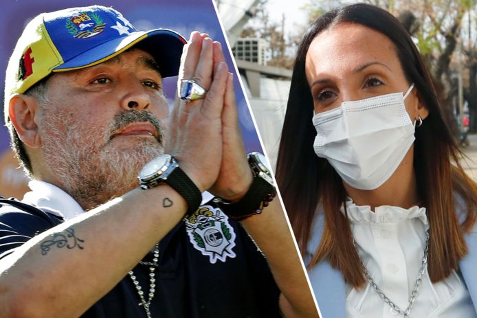 Diego Maradona en psychiater Agustina Cosachov.