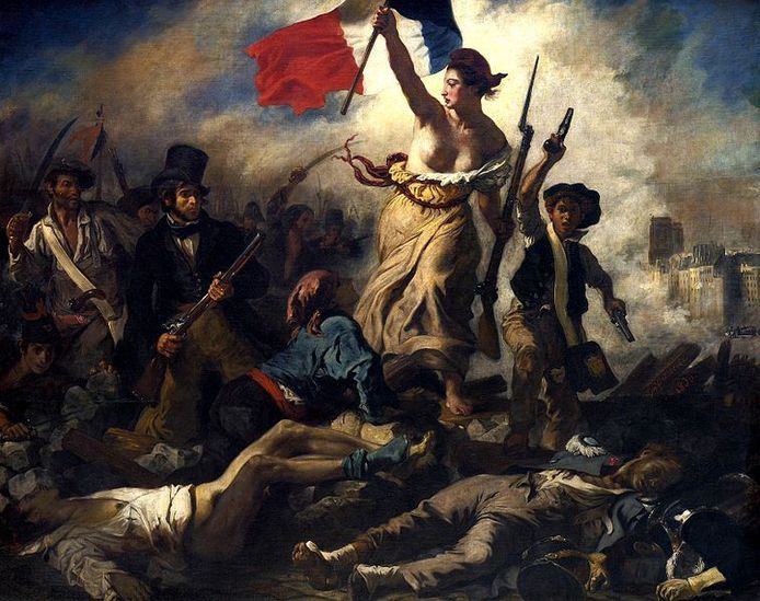 ‘La Liberté guidant le peuple’ van de 19e eeuwse Franse schilder Eugène Delacroix.