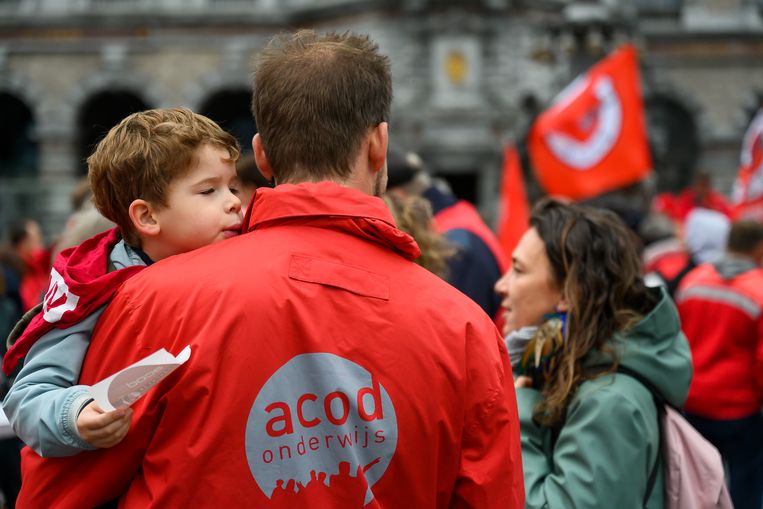 Op 9 november was er ook al een nationale vakbondsbetoging. Beeld Klaas De Scheirder